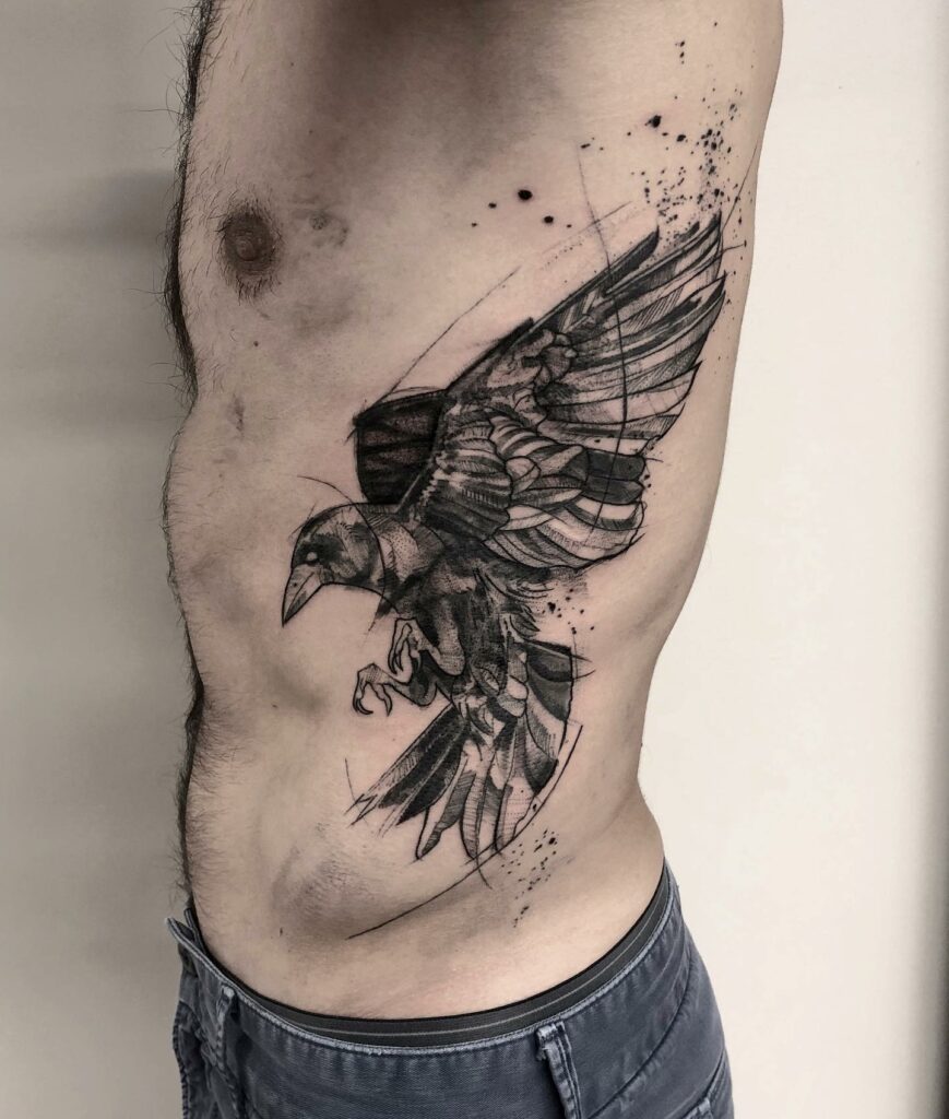 BEAUTIFUL BIRD TATTOO DESIGN YOU NEED TO SEE IN 2024 18 Crow Tattoos