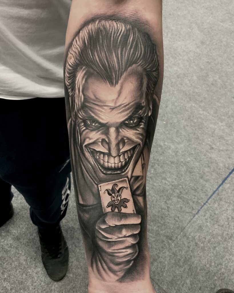 10+ Simple Joker Tattoo Ideas That Will Blow Your Mind! 13 Joker Face Tattoo