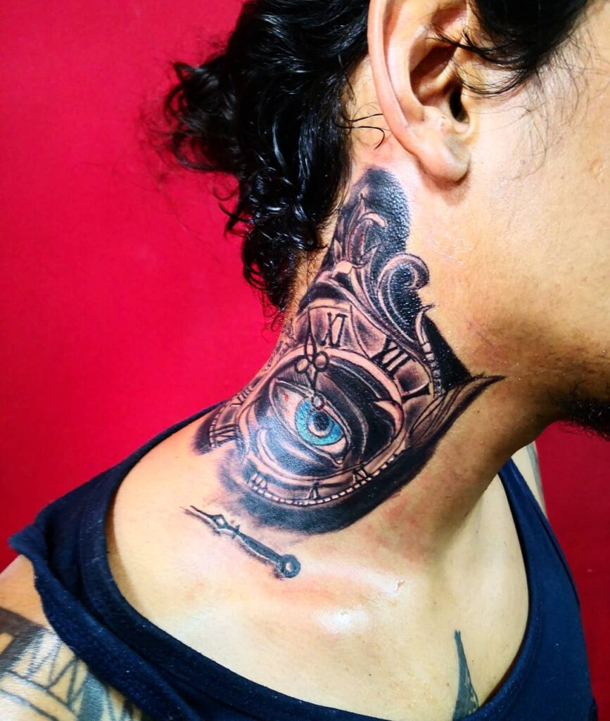 90 Latest Neck Tattoo Ideas To Inspire You In 2024! 30 Eye Neck Tattoo