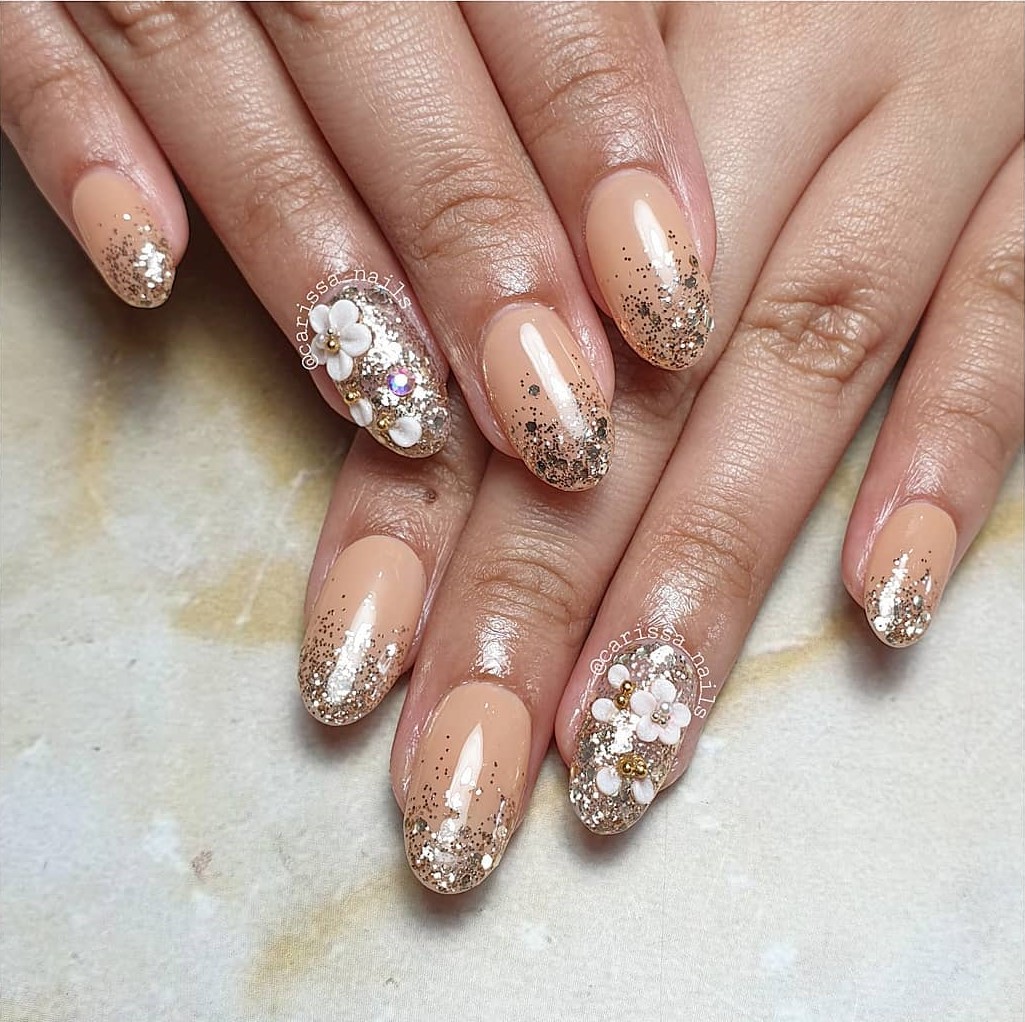 Get Peachy with 30 Peach Nail Designs for 2024 28 Gilded French