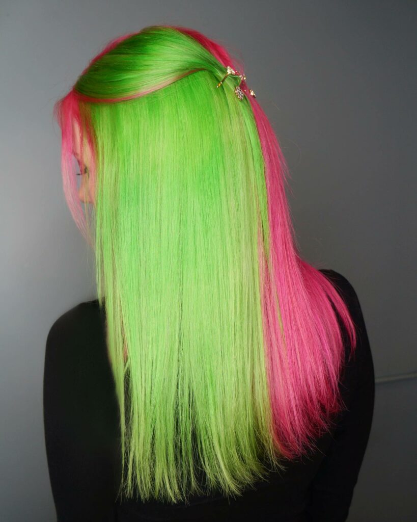 45 Pink Hairstyles to Add a Pop of Color to Your Look in 2024 21 Pink And Green