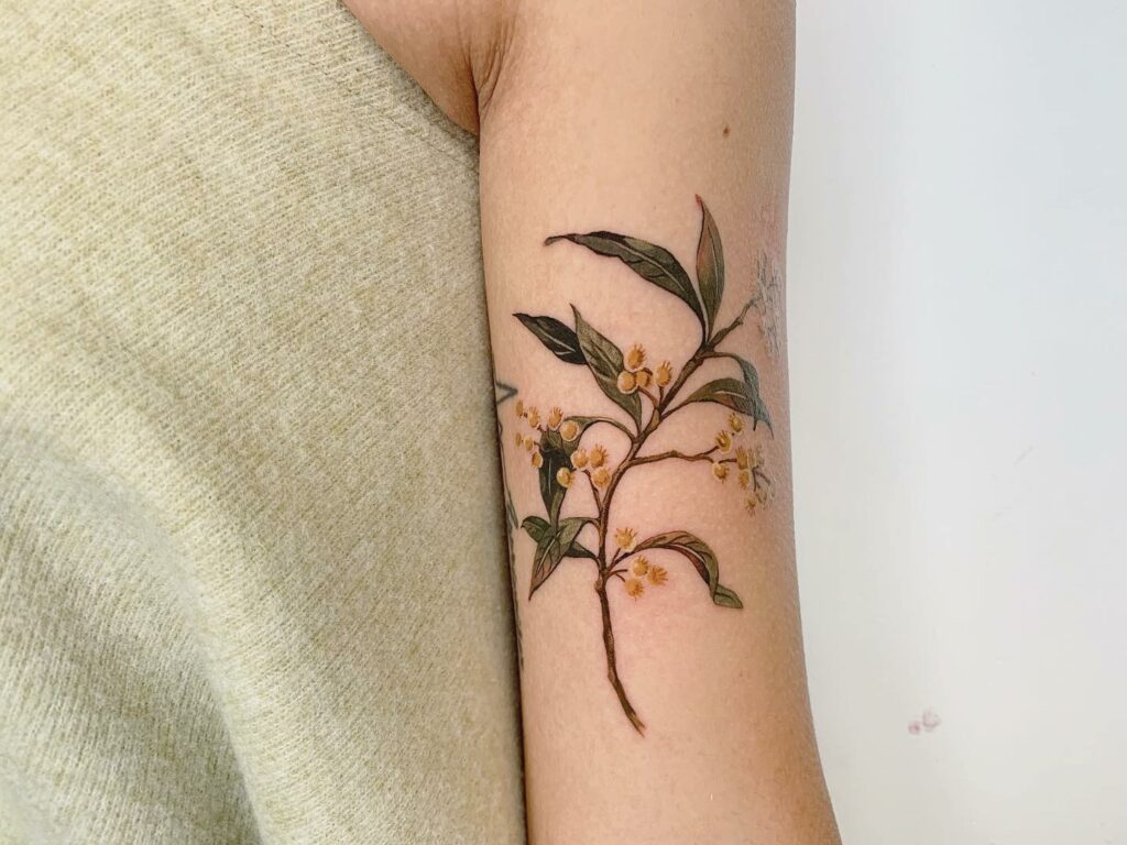 FLORAL TATTOO MEANINGS & 10 AMAZING DESIGNS TO INSPIRE YOU! 11 Acacia Flower Tattoo