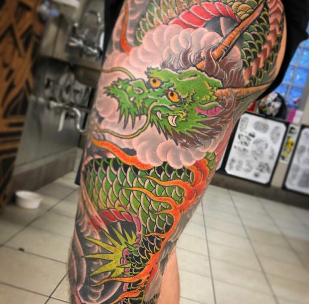 JAPANESE TATTOOS: HISTORY, MEANINGS, SYMBOLISM & DESIGNS 13 Japanese Thigh Tattoo