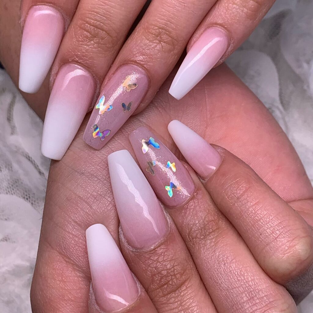 Discover 35 Purple Ombre Nail Designs To Try in 2024 24 Ethereal Butterfly Effect