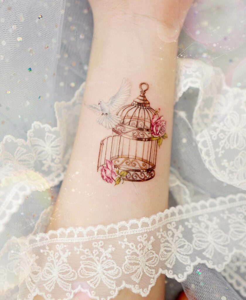 11+ Bird Forearm Tattoo Ideas That Will Blow Your Mind! 12 Dove Fleeing From Birdcage Tattoo