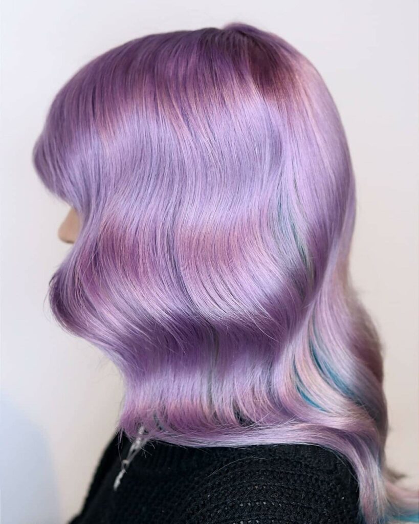 40 Purple Highlight Hair Ideas to Try in 2024 46 Petrol Hair