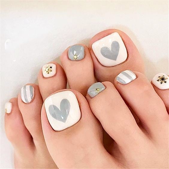 23 Elegant Pedicure Designs to Try in 2024 32 Heart Nails