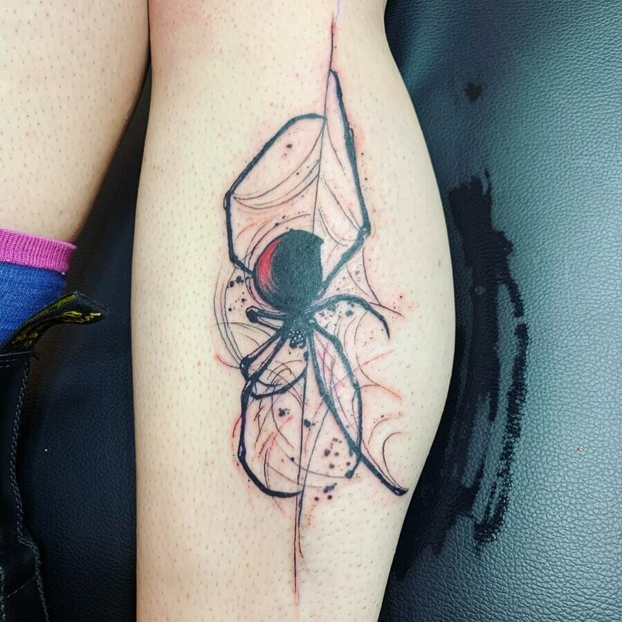 11+ Traditional Spider Tattoo Ideas That Will Blow Your Mind! 14 Upside Down Spider Tattoo