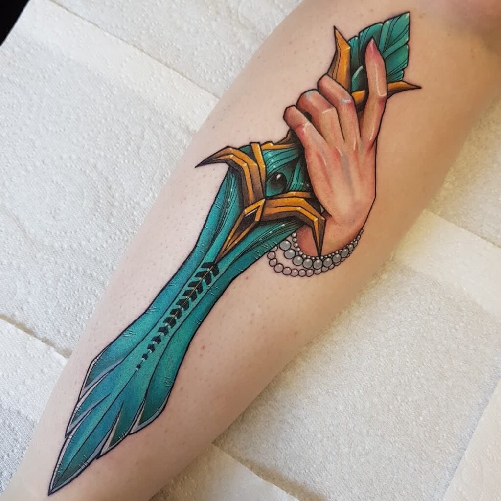 12+ Awesome Skyrim Tattoos To Inspire You in 2024 17 Skyrim blades