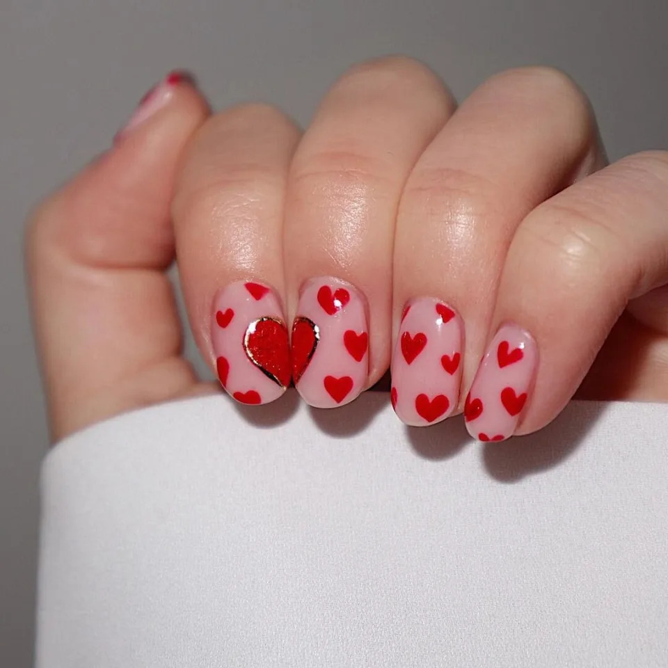 18 Latest Heart Shape Nail Designs To Try For Valentine's Day 2024! 18