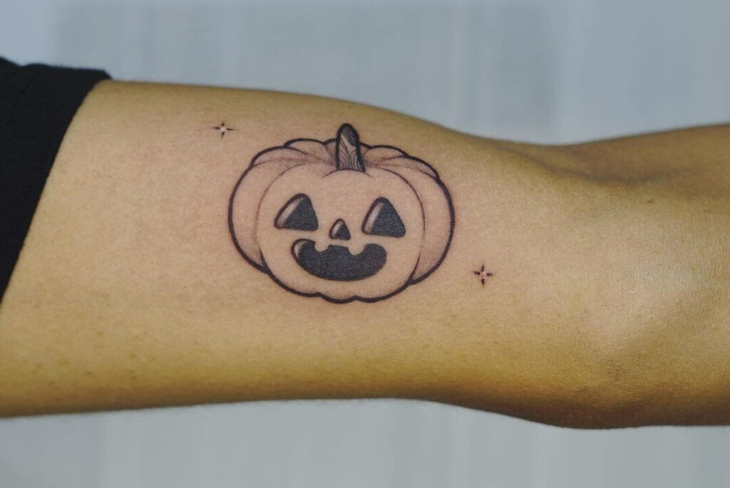 11+ Cute Pumpkin Tattoo Ideas That Will Blow Your Mind! 11 A Basic Cute Little Pumpkin Tattoo