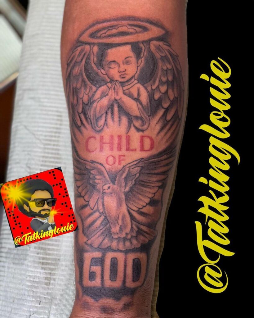 12+ Child Of God Tattoo Ideas To Inspire You! 14 A Child Of God Tattoo Inner Arm