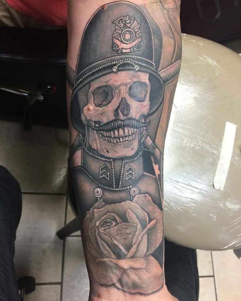 11+ Correctional Officer Tattoo Ideas That Will Blow Your Mind! 15 A Dead Skull Correctional Officer Tattoo