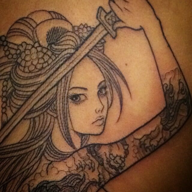 12+ Samurai Girl Tattoo Ideas To Inspire You! 15