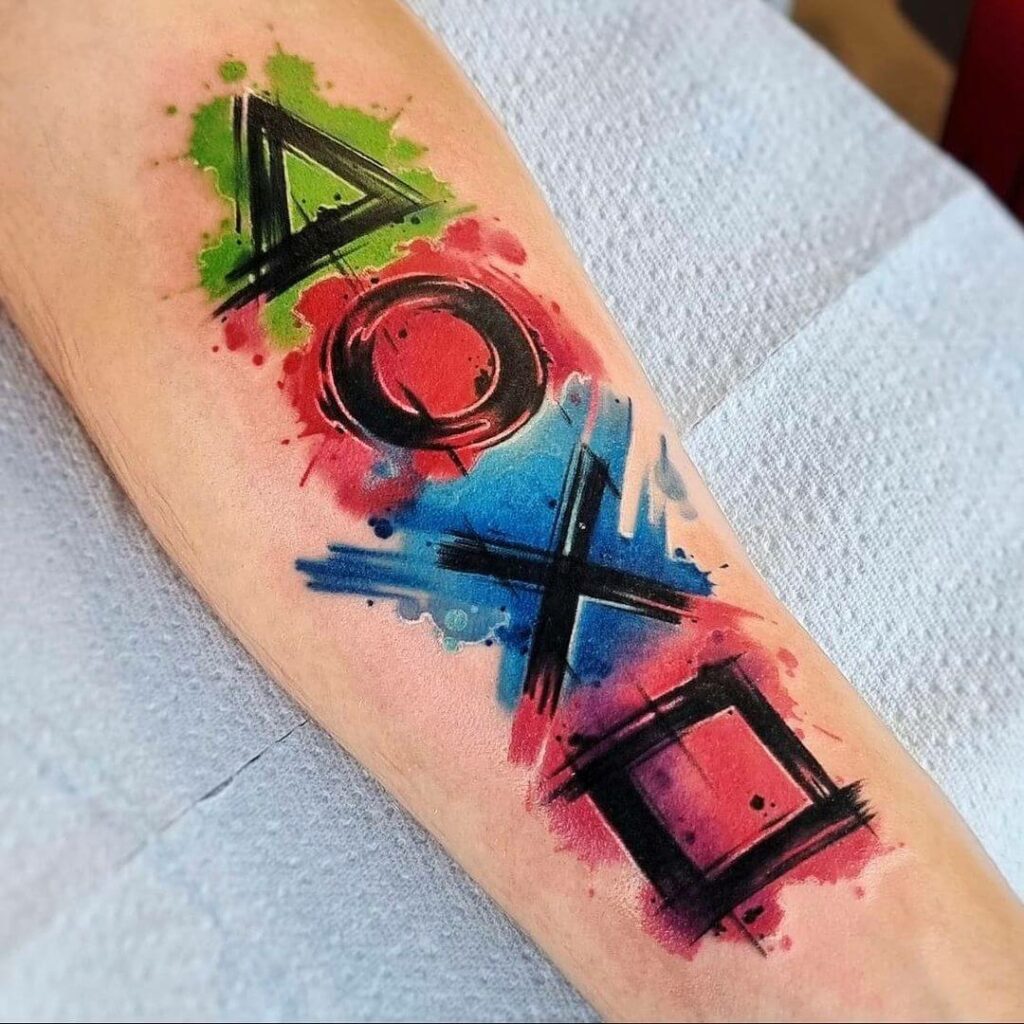 11+ Colorful Half Sleeve Tattoo Ideas That Will Blow Your Mind! 13 A Half Sleeve Tattoo Inspired By Squid Games