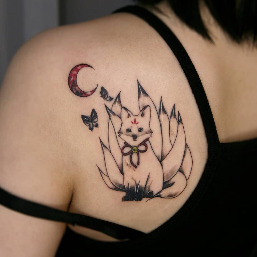 12+ Small Fox Tattoo Ideas To Inspire You! 16 A Nine-Tailed Fox Tattoo To Enhance The Beauty