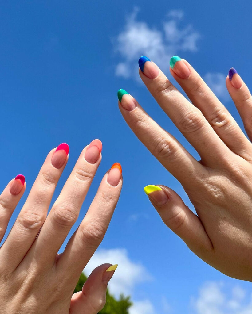 Chic Ombré French Nail Designs to Try in 2024 🇫🇷 16 A Pop of Color