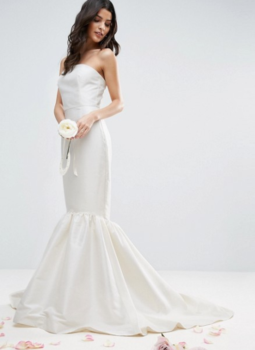 ASOS BRIDAL Trumpet Hem Maxi Dress – $316 ASOS BRIDAL Trumpet Hem Maxi Dress