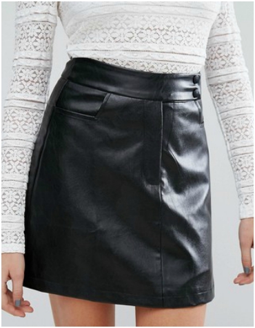 ASOS fashion union mini skirt in faux leather £28 ASOS black mini skirt in faux leather