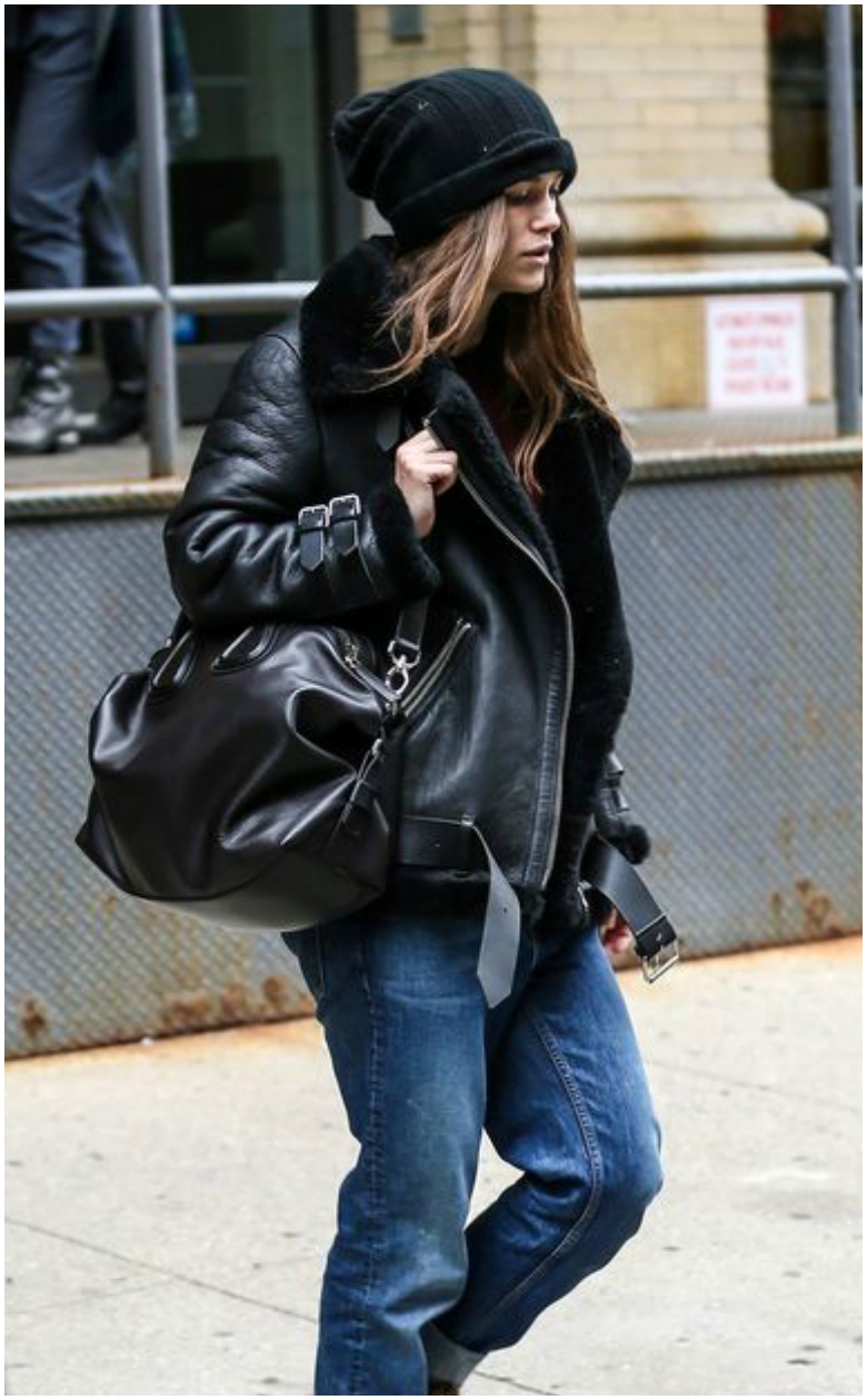 Your Guide to Autumn/Winter Trends 2017 37 Keira Knightley black aviator biker jacket
