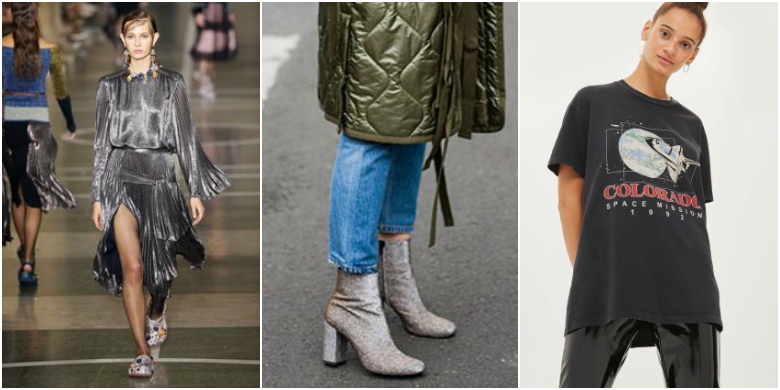Your Guide to Autumn/Winter Trends 2017 31 AW17 fashion trends space age glitter ankle boots planet t-shirt