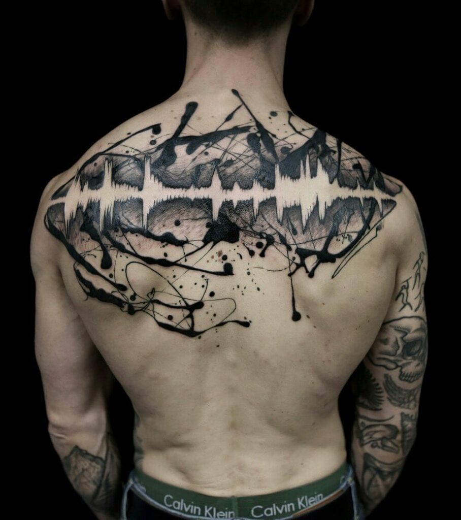 11+ Soundwave Tattoo Ideas That Will Blow Your Mind! 13 Abstract Art Soundwave Tattoo