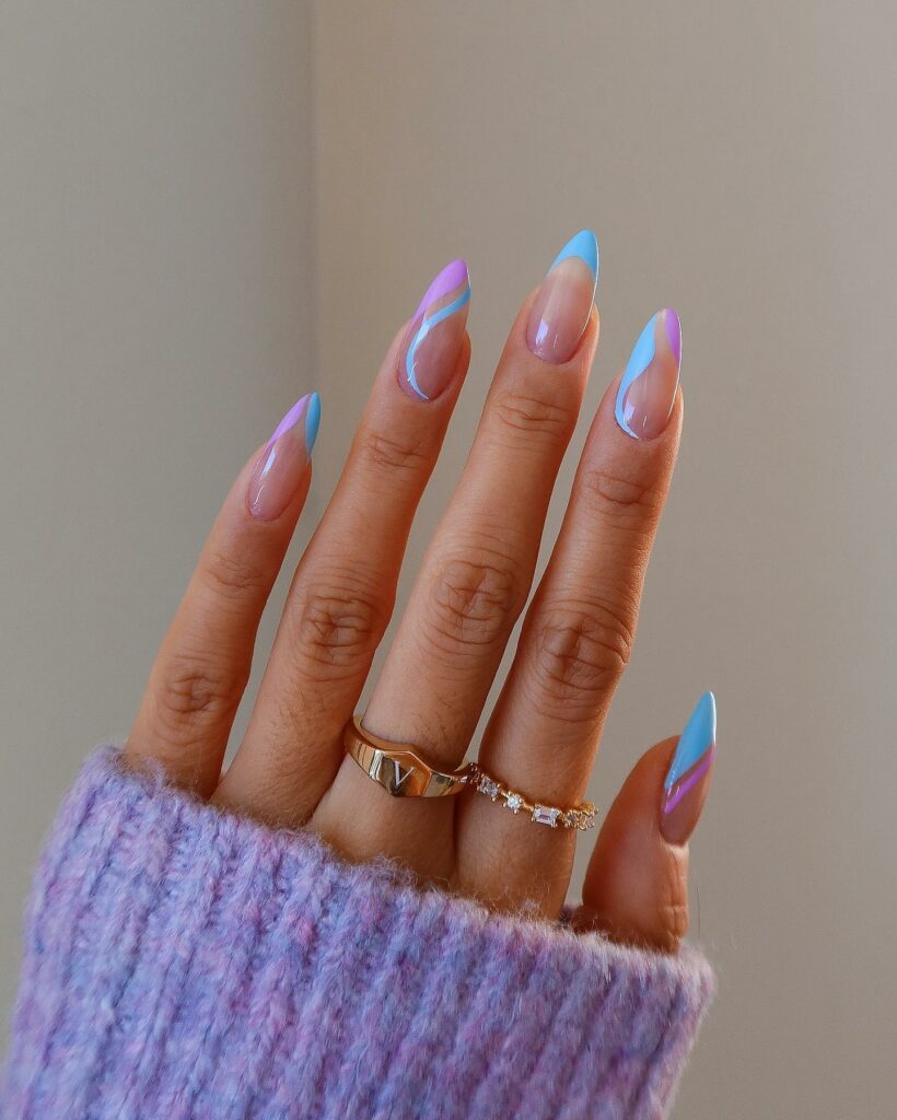 2024's Latest Cute Summer Nails Designs: 30+ Designs to Inspire You 14 Abstract Artistry