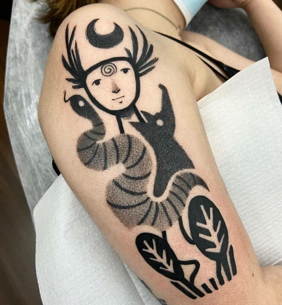 10+ Cernunnos Tattoo Ideas That Will Blow Your Mind! 14 Abstract Cernunnos Tattoo