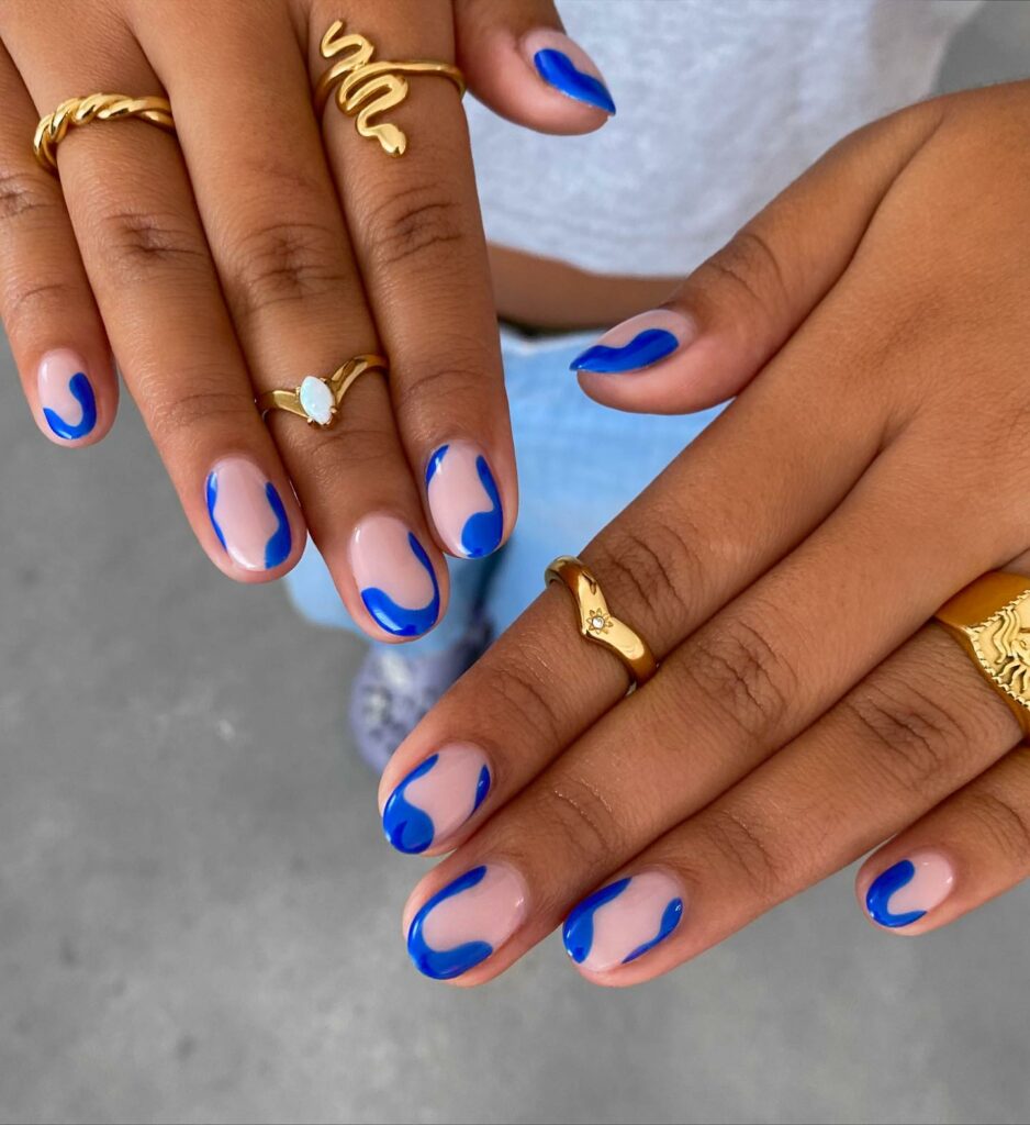 To Inspire You in 2024: 55 Amazing Abstract Nail Designs 28 Abstract Nail18