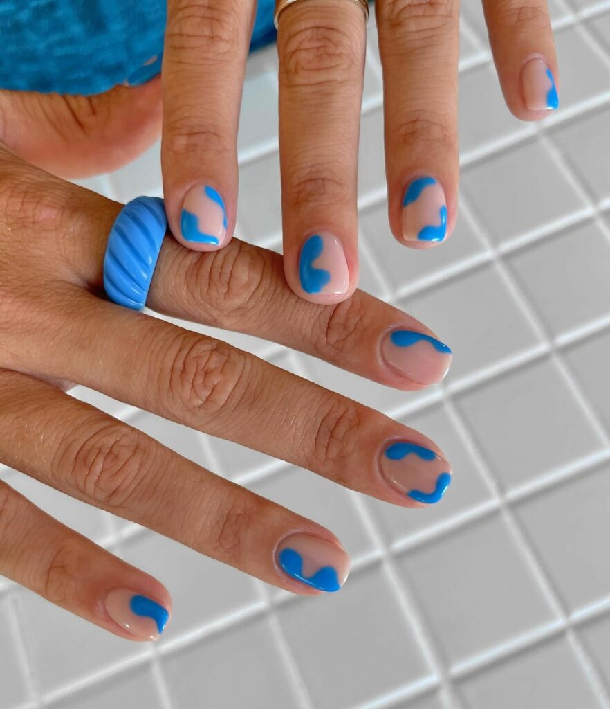 To Inspire You in 2024: 55 Amazing Abstract Nail Designs 32 Abstract Nail22