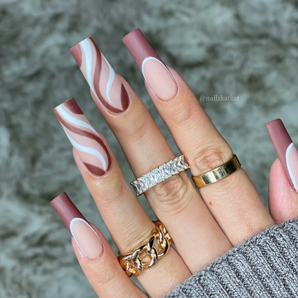 To Inspire You in 2024: 55 Amazing Abstract Nail Designs 41 Abstract Nail31