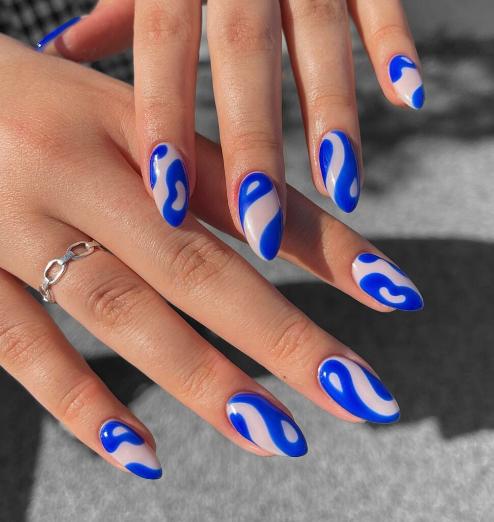 To Inspire You in 2024: 55 Amazing Abstract Nail Designs 49 Abstract Nail39