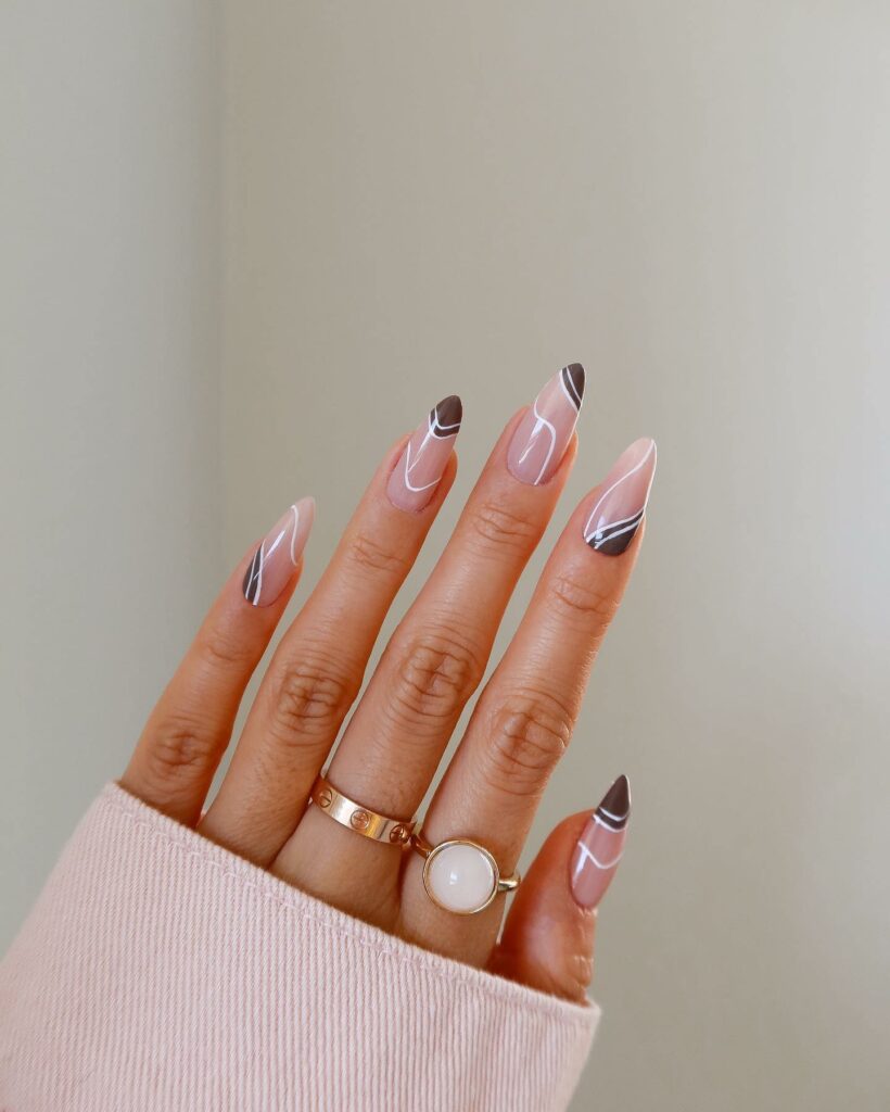 To Inspire You in 2024: 55 Amazing Abstract Nail Designs 19 Abstract Nail9