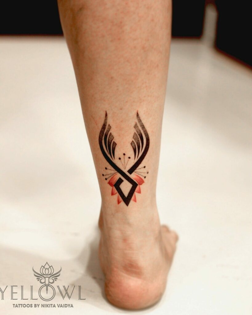 11+ Unique Phoenix Tattoo Small Ideas That Will Blow Your Mind! 12 Abstract Phoenix Tattoo