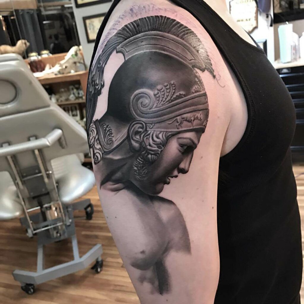 10+ Greek Statue Tattoo Ideas That Will Blow Your Mind! 14 Achilles Tattoo