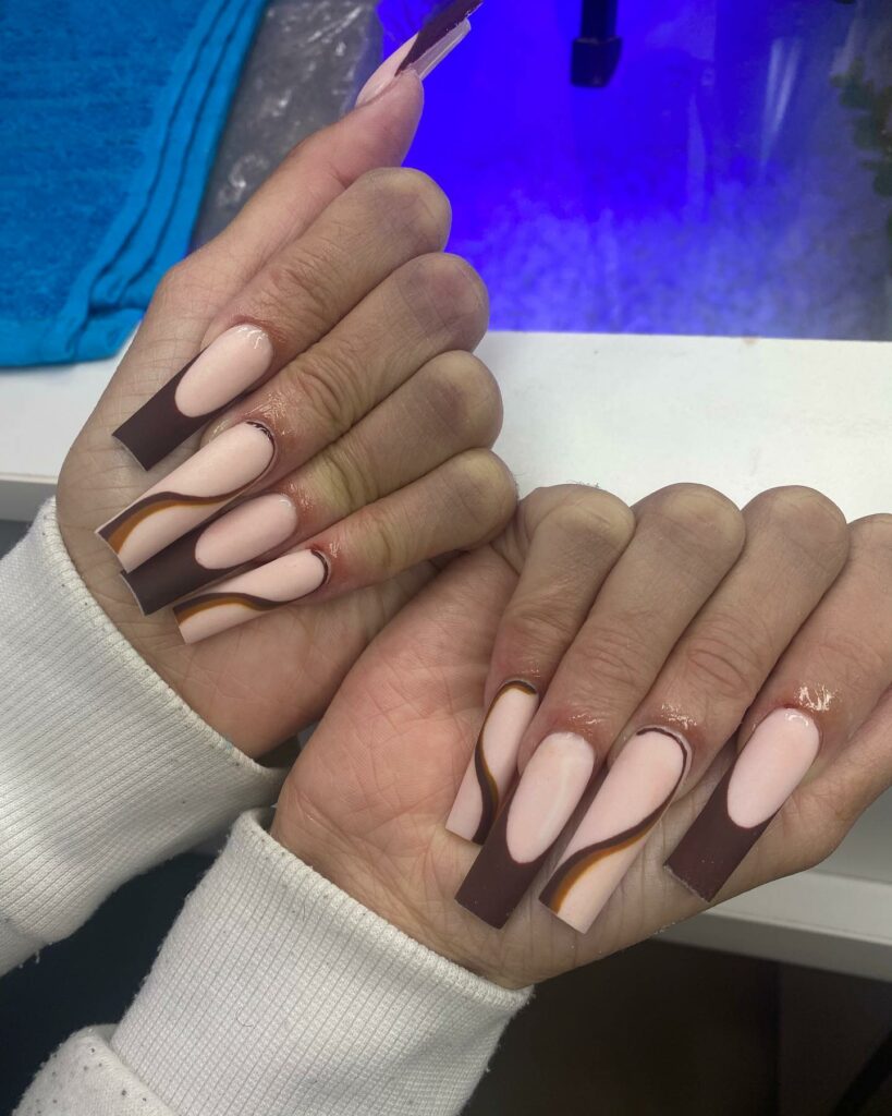 40 Latest Brown French Tip Nail Ideas To Try in 2024! 20 Acrylic Brown French Nails