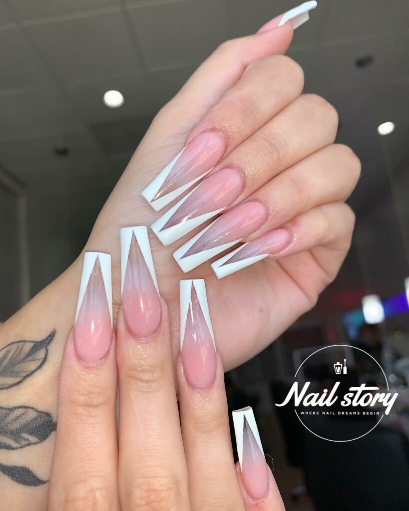 2024's Latest Pink Ombre Nails: 29 Designs to Try 22 Acrylic Light Pink Ombre Nails