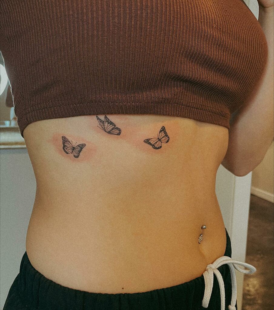 14+ Butterfly Tattoo Ribs Ideas To Inspire You! 19 Adorable And Tiny Butterflies For Your Rib Tattoos