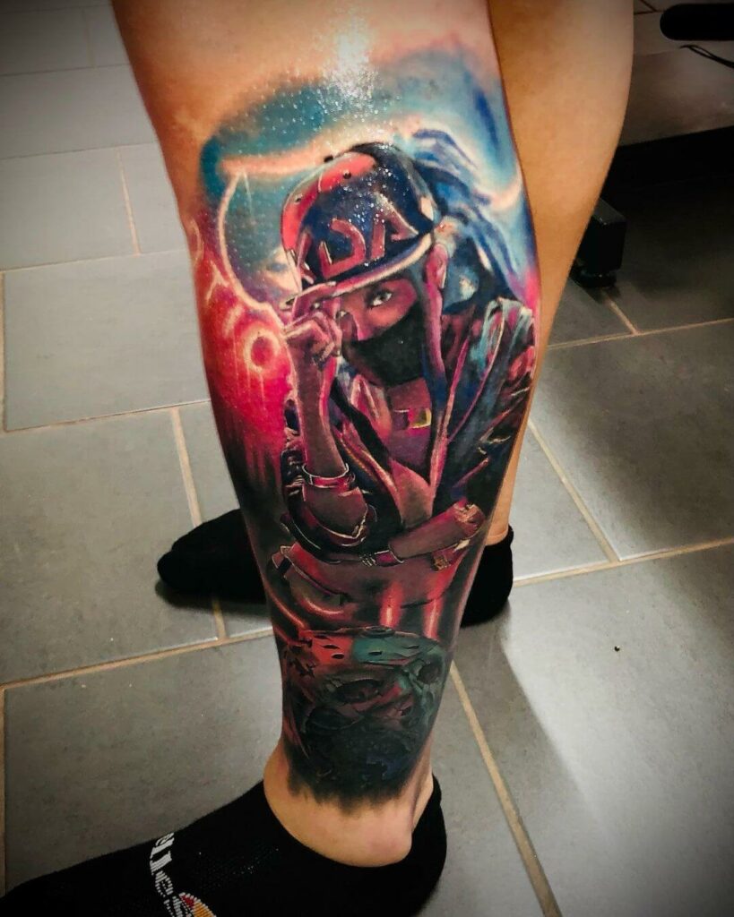 12+ Akali Tattoo Ideas That Will Blow Your Mind! 16 Akali Neon Tattoo