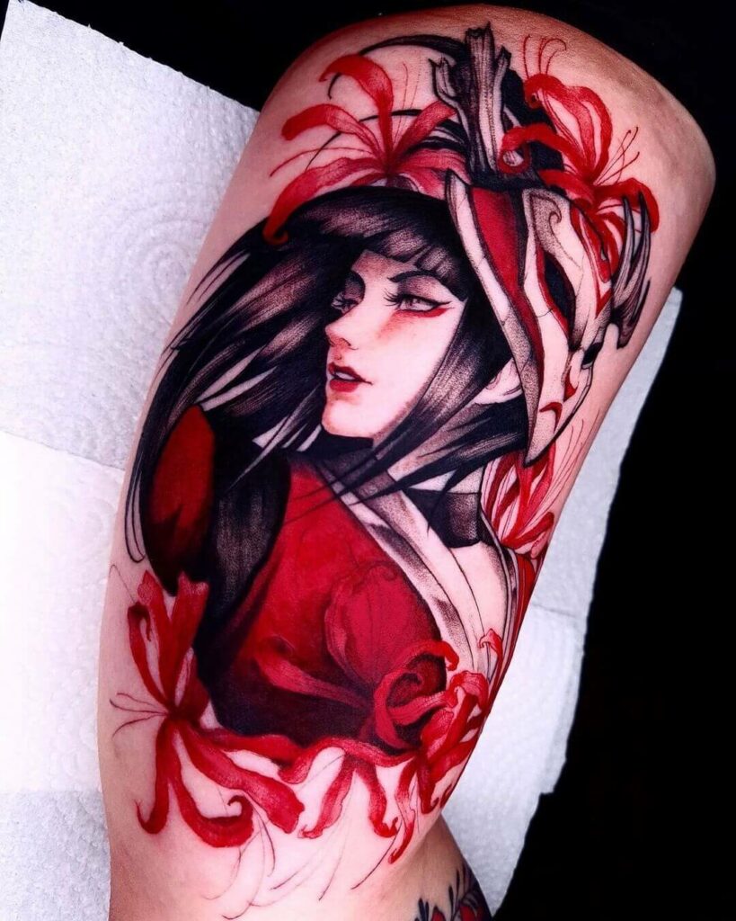 12+ Akali Tattoo Ideas That Will Blow Your Mind! 13 Akali Tattoo In Red