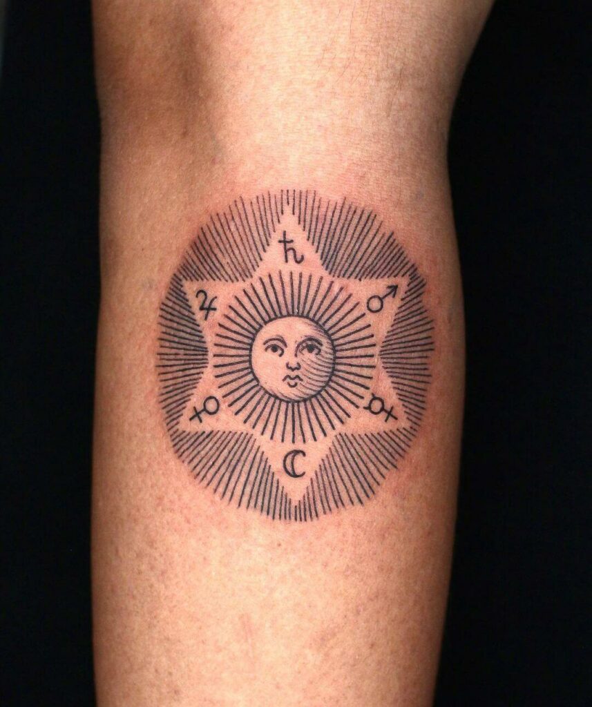 11+ Vintage Tattoo Ideas You Have To See To Believe! 14 Alchemist Vintage Tattoo Design