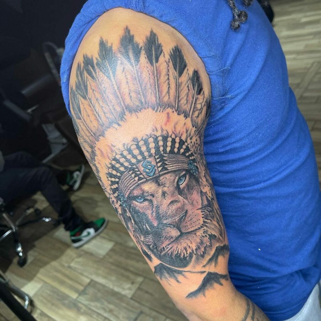 15+ Quarter Sleeve Tattoo Ideas You Have To See To Believe! 13 Alluring Tribal Lion Sleeve Tattoo