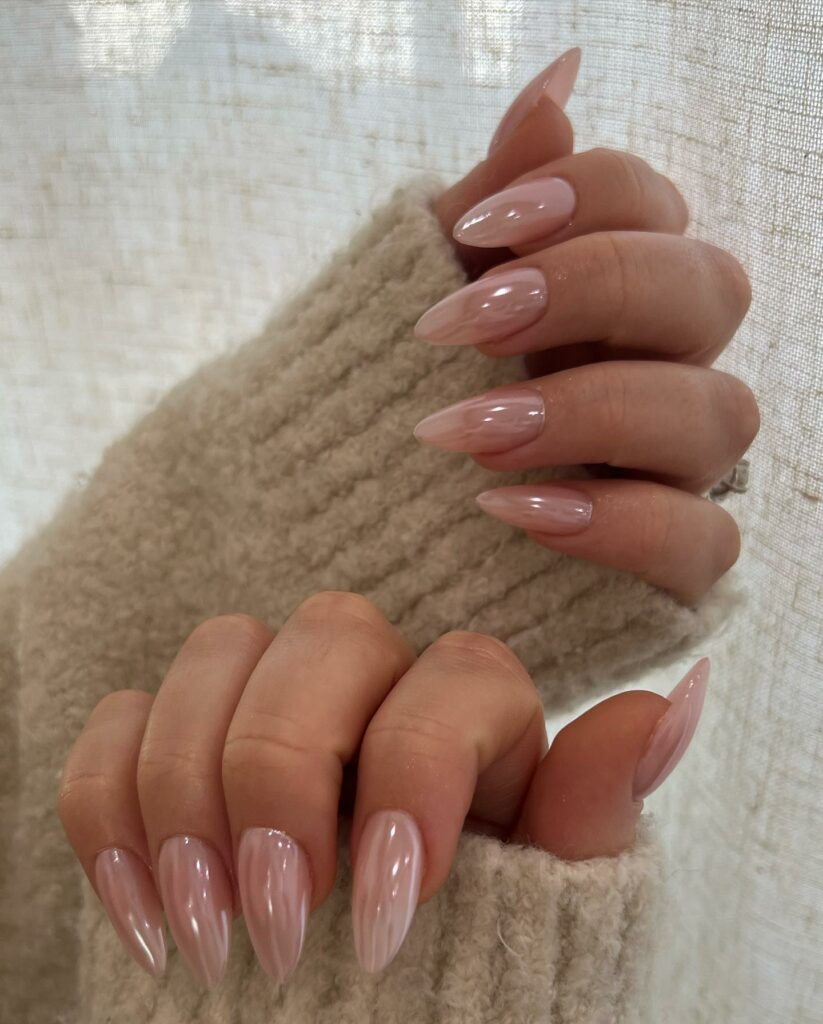 50 Latest Almond Shape Nail Ideas To Try In 2024! 53 Glazed Almond Nails