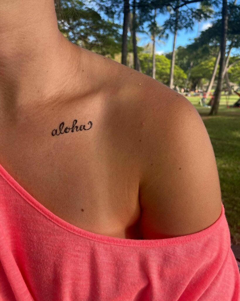 11+ Aloha Tattoo Ideas That Will Blow Your Mind! 10 Aloha Tattoo Ideas