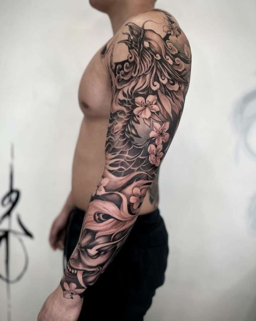 11+ Male Rebirth Phoenix Tattoo Ideas That Will Blow Your Mind! 18 Amazing Black Ink Phoenix Arm Tattoo Ideas