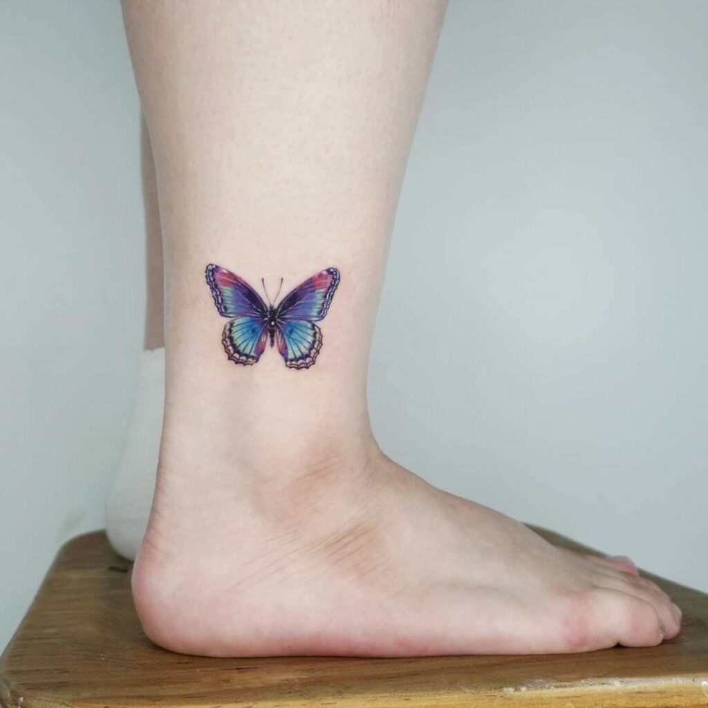 11+ Purple Butterfly Tattoo Ideas You Have To See To Believe! 20 Amazing Butterfly Tattoo For The Leg