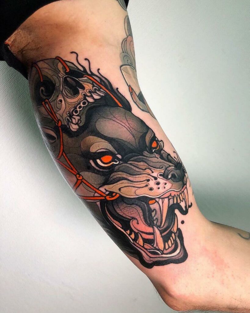 11+ Neo Tattoo Ideas That Will Blow Your Mind! 11 Amazing Neo Traditional Wolf Tattoo Ideas