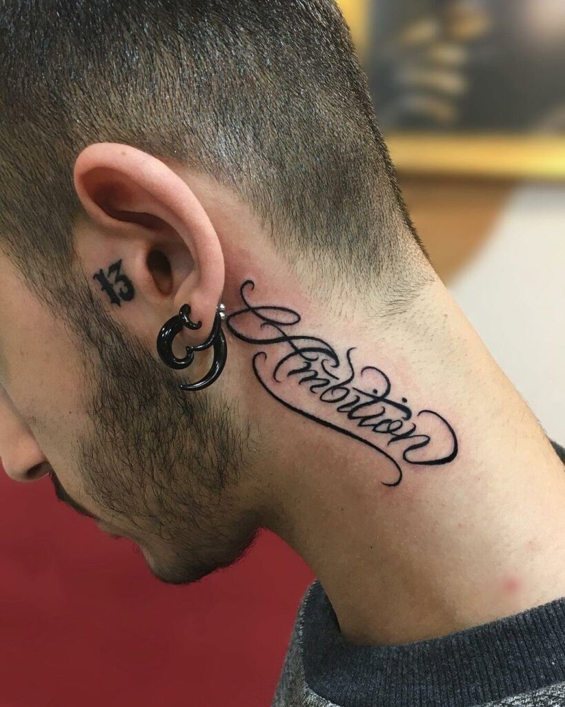 11+ One Word Tattoo Ideas That Will Blow Your Mind! 13 Ambition One Word Tattoo