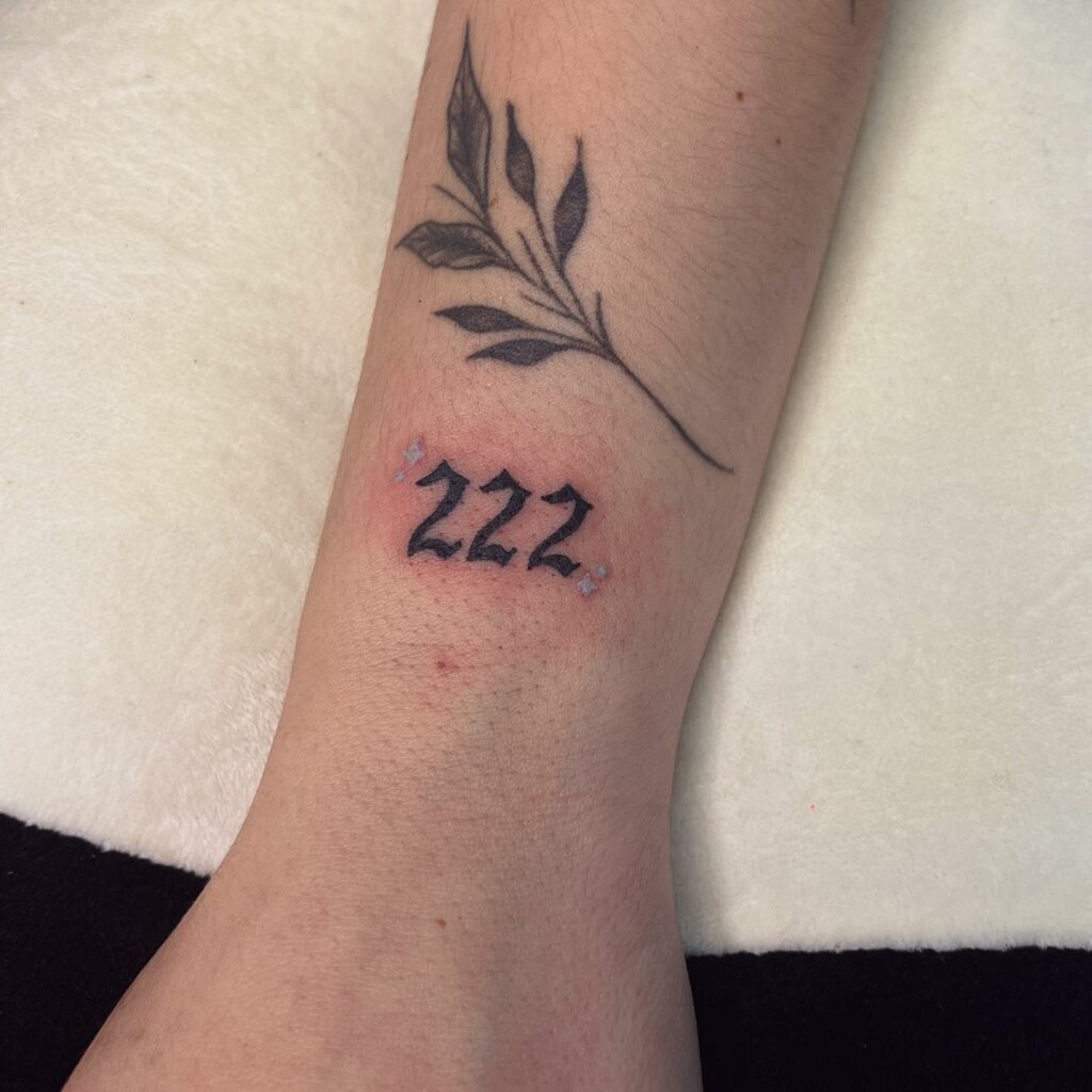 11+ 222 Tattoo Ideas That Will Blow Your Mind! 13 Angel Number Tattoo