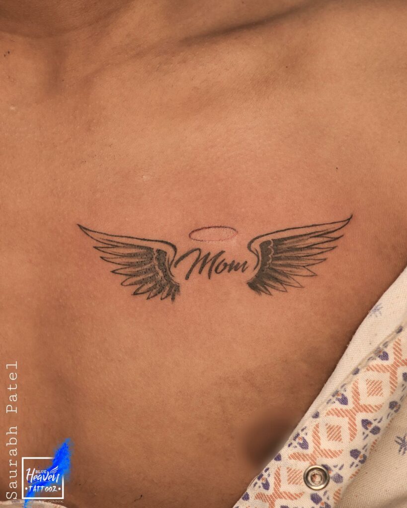 13+ In Loving Memory Tattoo Ideas That Will Blow Your Mind! 20 Angel Wings Tattoo Idea For Mother